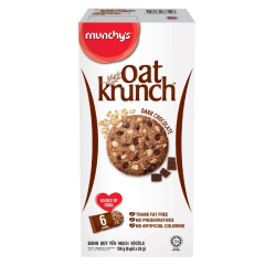 Bánh oat Krunch socola hộp giấy 156g chính hãng