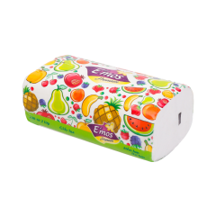 Khăn giấy lụa hoa quả Emos Premium 2 lớp 230 tờ chính hãng