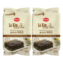 Lá kim tẩm dầu Oliu Miwon 2 gói x 4.5g chính hãng