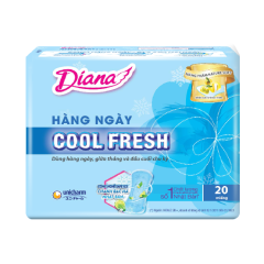 Băng vệ sinh Diana hàng ngày Sensi Cool Fresh gói 20 miếng chính hãng
