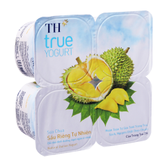 Lô 4 Sữa chua TH true Yogurt sầu riêng 100g chính hãng | Siêu Thị GO!– Thực phẩm giá tốt