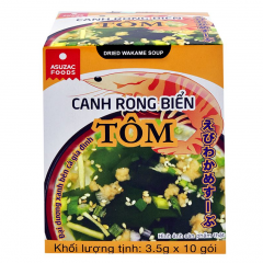 Canh Rong biển tôm Asuzac 3.5g x 10 gói chính hãng