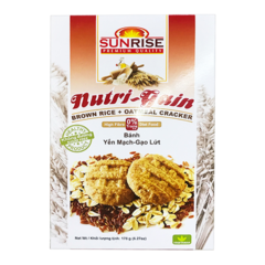 Bánh yến mạch Sunrise gạo lứt 178g chính hãng