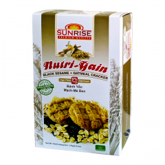 Bánh yến mạch Sunrise mè đen 178G chính hãng