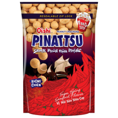 Đậu phộng Oishi Pinattsu hải sản 80g chính hãng