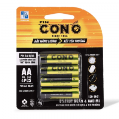 Vỉ 4 viên Pin AA Con Ó Decal R6 chính hãng