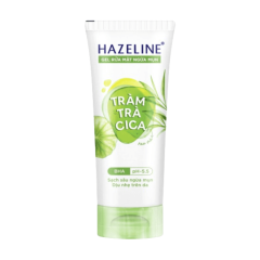 Sữa rửa mặt Hazeline matcha tràm trà ngừa mụn 100g chính hãng