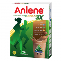 Sữa bột Anlene Gold 3X hương socola hộp giấy 440g chính hãng | Siêu Thị GO!– Thực phẩm giá tốt