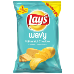 Snack khoai tây Lays vị phô mai cheddar 53g chính hãng