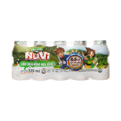 Lô 5 sữa chua uống men sống NutiMilk chai 65ml chính hãng | Siêu Thị GO!– Thực phẩm giá tốt
