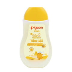 Tắm gội 2 in 1 Pigeon hoa hướng dương 200ml chính hãng