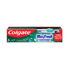 Bộ Kem + Bàn chải đánh răng Colgate Maxfresh sảng khoái 225g chính hãng
