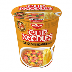 Mì Ly Nissin Cua Sốt Cay Singapore 60g chính hãng