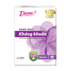 Băng vệ sinh Diana hàng ngày Sensi kháng khuẩn gói 40 miếng chính hãng