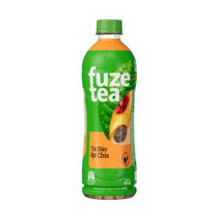 Trà đào hạt chia Fuzetea 450ml chính hãng