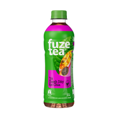 Trà chanh dây hạt chia Fuzetea chai 350ml chính hãng