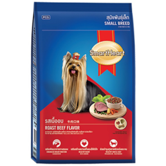 Thức ăn chó nhỏ Smartheart bò nướng 1.3kg chính hãng
