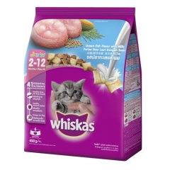 Thức ăn mèo Whiskas cá biển & sữa 450G chính hãng