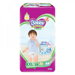 Tã quần Bobby chống hăm size XXL 38 miếng chính hãng