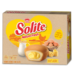 Bánh Solite tròn kem vị bơ sữa 276g chính hãng