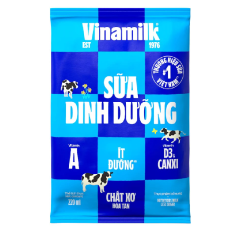 Sữa bịch Vinamilk ít đường 220ml chính hãng | Siêu Thị GO!– Thực phẩm giá tốt