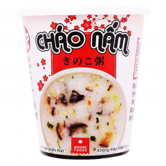 Cháo nấm Asuzac ly 36g chính hãng