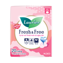 Băng vệ sinh Laurier F&F dày cánh gói 20 miếng chính hãng