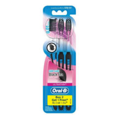 Lô 2+1 Bàn chải đánh răng Oral-B Pro gum care black tea chính hãng