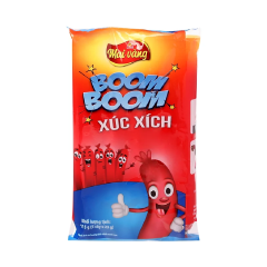 Xúc xích tiệt trùng Boom Boom heo 23g x 5 cây chính hãng
