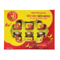 Lô 6 nước yến sào Thiên Hoàng 12% có đường 70ml chính hãng | Siêu Thị GO!– Thực phẩm giá tốt