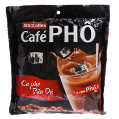 Cà phê Phố MacCoffee sữa đá 30 gói x 24g chính hãng