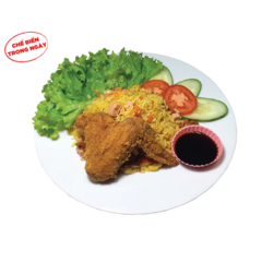 Combo cánh gà chiên không cay + cơm chiên chính hãng