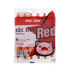Xúc xích tiệt trùng CP Five Star Red 20g x 6 cây chính hãng