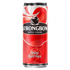Nước táo lên men Strongbow Red Berries lon 320ml chính hãng