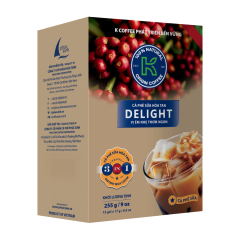 Cà phê sữa hòa tan 3in1 K Coffee hộp 15 gói x 17g chính hãng