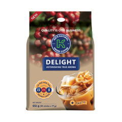 Cà phê hòa tan K Coffe Delight 3in1 túi 36 gói x 17g chính hãng