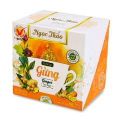 Trà gừng túi lọc Ngọc Thảo hộp 15 túi x 2g chính hãng