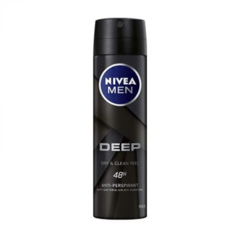 Xịt ngăn mùi Nivea Men than đen hoạt tính chai 150ml chính hãng