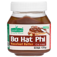 Bơ hạt phỉ ca cao Golden Farm 170g chính hãng
