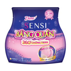 Băng vệ sinh Diana ban đêm dạng quần size S-M gói 2 miếng chính hãng