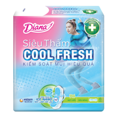 Băng vệ sinh Diana Siêu Thấm Cool Fresh siêu mỏng không cánh 8 miếng chính hãng