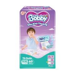 Tã quần Bobby chống hăm size XXL 56 miếng chính hãng