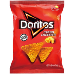 Snack vị Nacho Cheesier Doritos gói 65g chính hãng