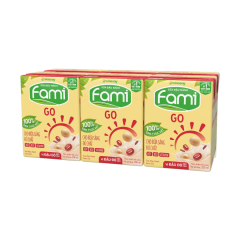 Lốc 6 sữa đậu nành Fami Go đậu đỏ nếp cẩm 200ml chính hãng | Siêu Thị GO!– Thực phẩm giá tốt