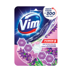 Viên treo vệ sinh toilet VIM hương oải hương 50g chính hãng