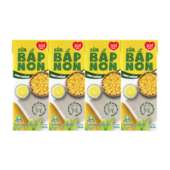 Lô 4 sữa bắp non Lof hộp 180ml chính hãng | Siêu Thị GO!– Thực phẩm giá tốt