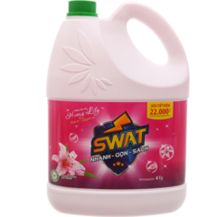 Nước lau sàn Swat lily 3.6kg chính hãng | Siêu Thị GO!– Thực phẩm giá tốt