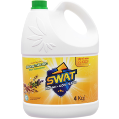 Nước lau sàn Swat thảo mộc 4kg chính hãng