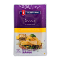 Phô mai lát Gouda hiệu Emborg 150g chính hãng | Siêu Thị GO!– Thực phẩm giá tốt
