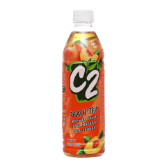 Hồng trà C2 hương đào chai 455ml chính hãng